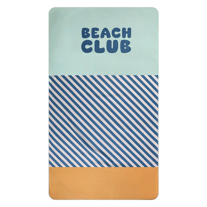 Toalla Playa Microfibra Stripes Blues & Beyond - Monnëka