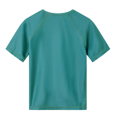 Camiseta Protección Solar Whale Teal - Monnëka