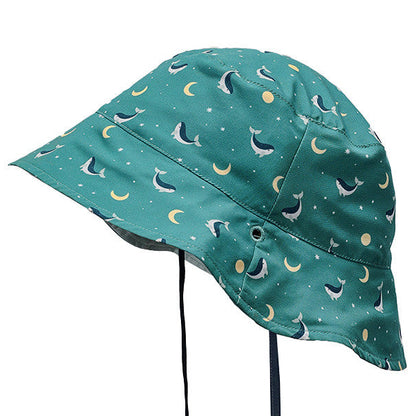 Gorro Reversible Whale Teal - Monnëka