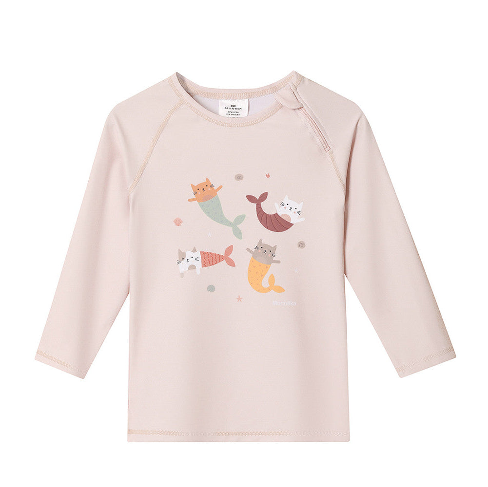 Camiseta Protección Solar Manga Larga Mermaid Cats - Monnëka