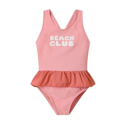 Bañador Cruzado con Volantes Stripes Bloom & Blush - Monnëka