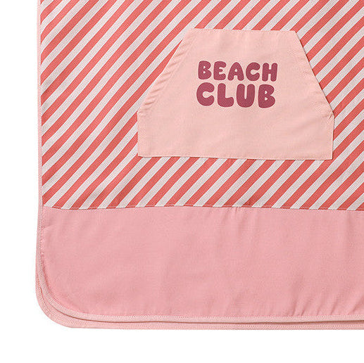 Poncho de Playa Stripes Bloom & Blush - Monnëka