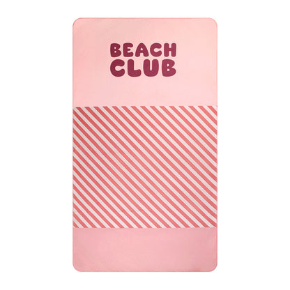 Toalla Playa Microfibra Stripes Bloom & Blush - Monnëka