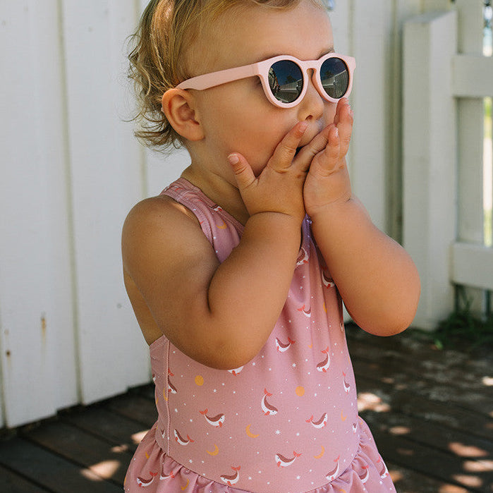 Bañador Cruzado con Volantes Whale Pink - Monnëka