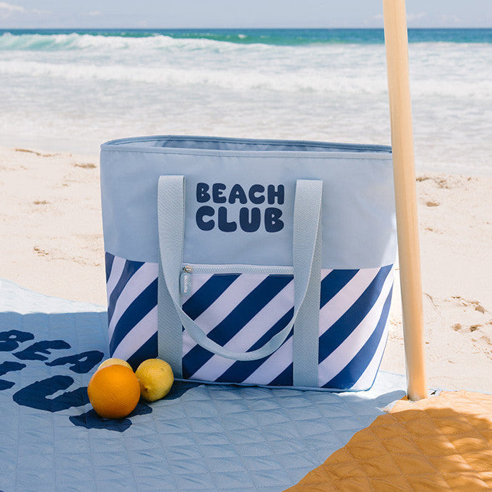 Bolso Tote Nevera Stripes Blues & Beyond - Monnëka