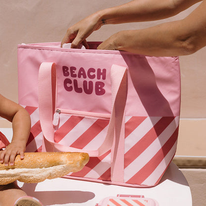 Bolso Tote Nevera Stripes Bloom & Blush - Monnëka