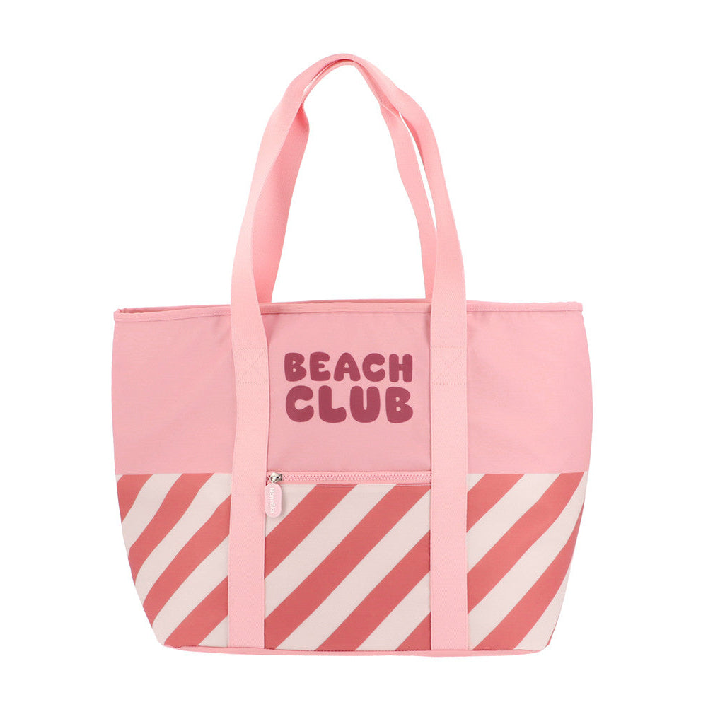 Bolso Tote Nevera Stripes Bloom & Blush - Monnëka