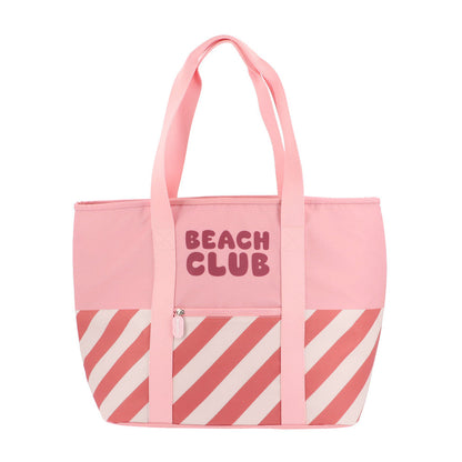 Bolso Tote Nevera Stripes Bloom & Blush - Monnëka