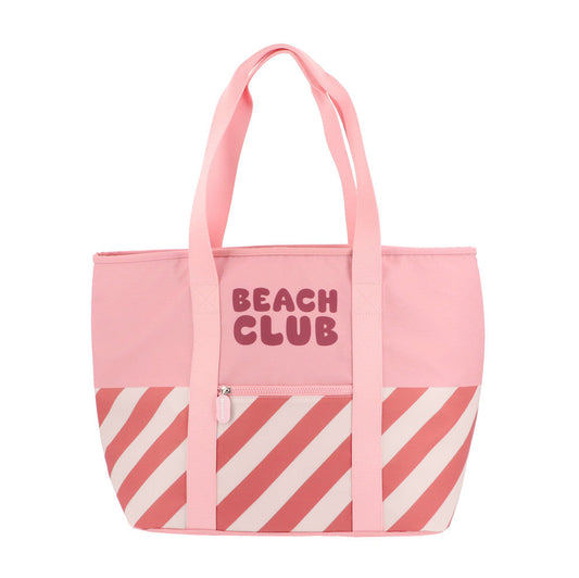 Bolso Tote Nevera Stripes Bloom & Blush - Monnëka