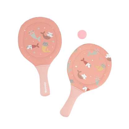 Palas de Playa Neopreno Mermaid Cats con Pelota - Monnëka