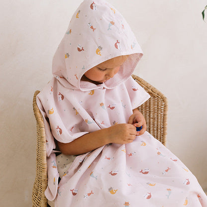 Poncho de Playa Mermaid Cats - Monnëka