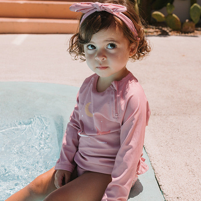 Camiseta Protección Solar Manga Larga Whale Pink - Monnëka