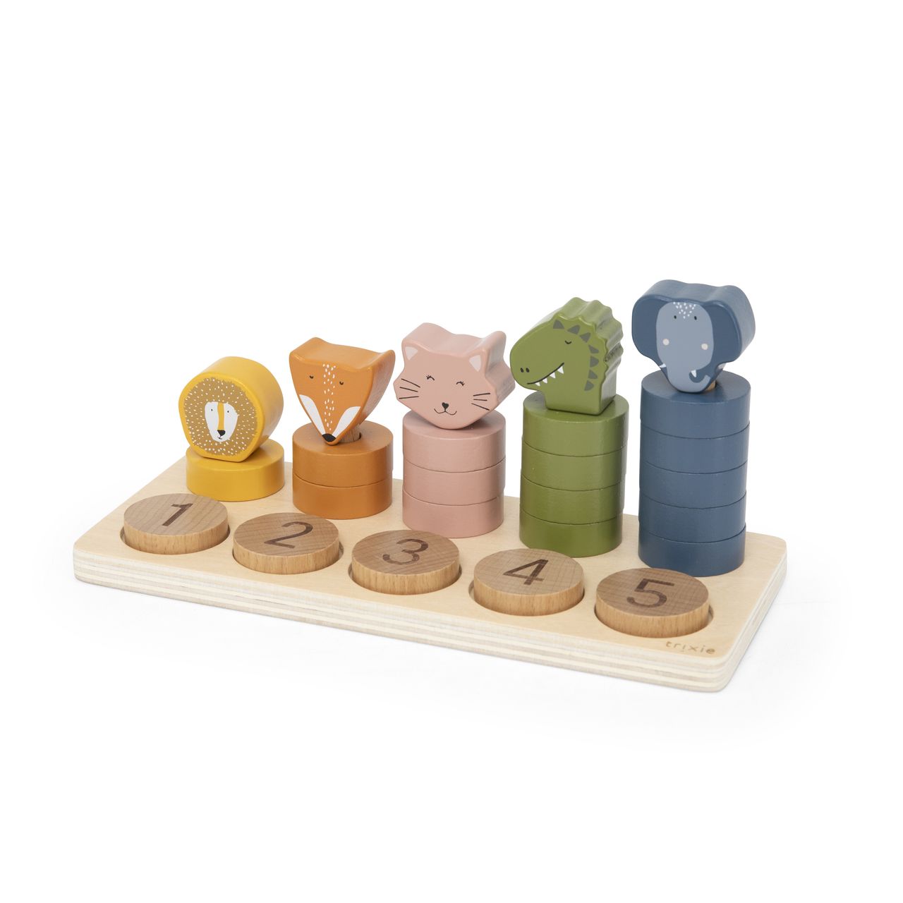 Puzle de madera para contar del 0-5 - Trixie