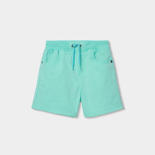 Bermuda algodón elástica niño verde agua - Boboli