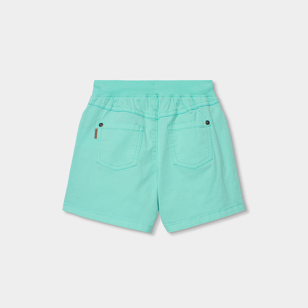 Bermuda algodón elástica niño verde agua - Boboli