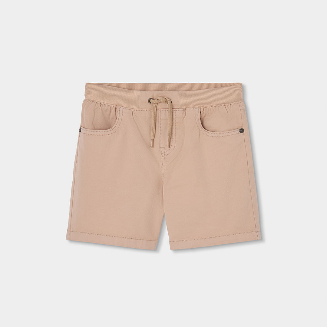 Bermuda algodón elástica niño beige - Boboli