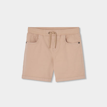 Bermuda algodón elástica niño beige - Boboli