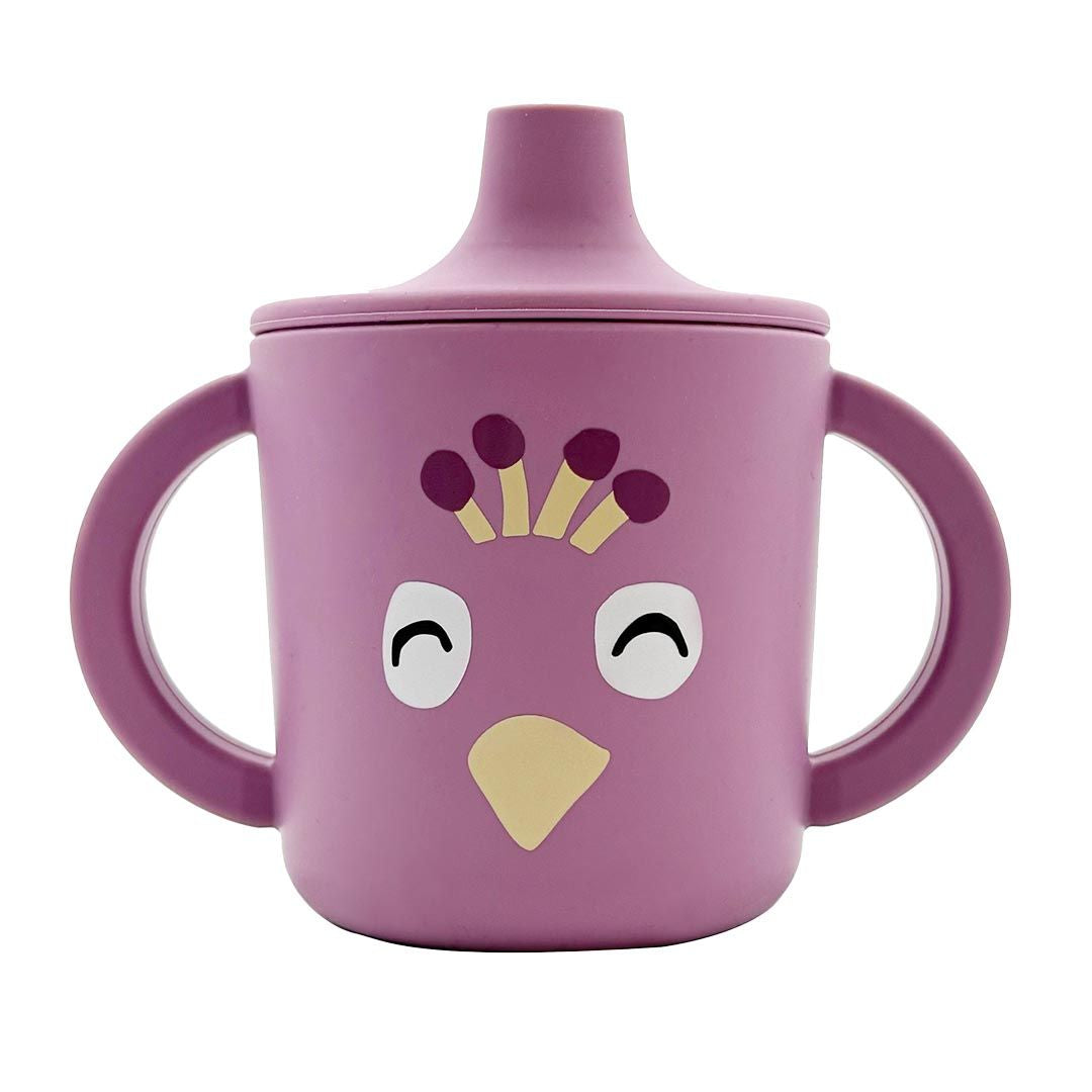 Taza silicona con boquilla Mrs. Peacock - Trixie