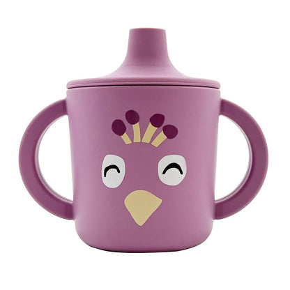 Taza silicona con boquilla Mrs. Peacock - Trixie