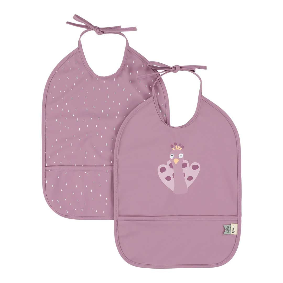 Babero impermeable pack2 Mrs. Peacock  - Trixie