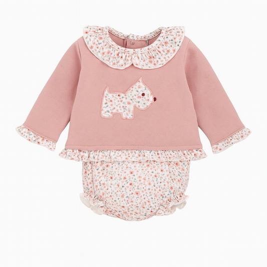 Conjunto ranita niña felpa Floresta  - Babidu