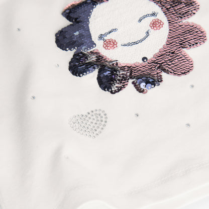 Camiseta sol lentejuela Rose - Confetti