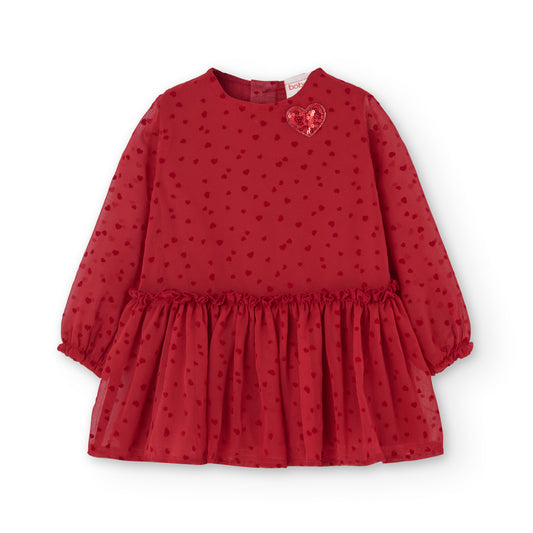 Vestido gasa corazones Scarlet & Gray