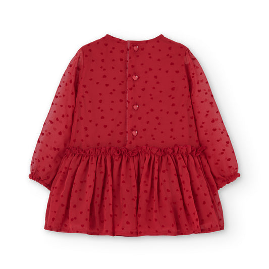 Vestido gasa corazones Scarlet & Gray