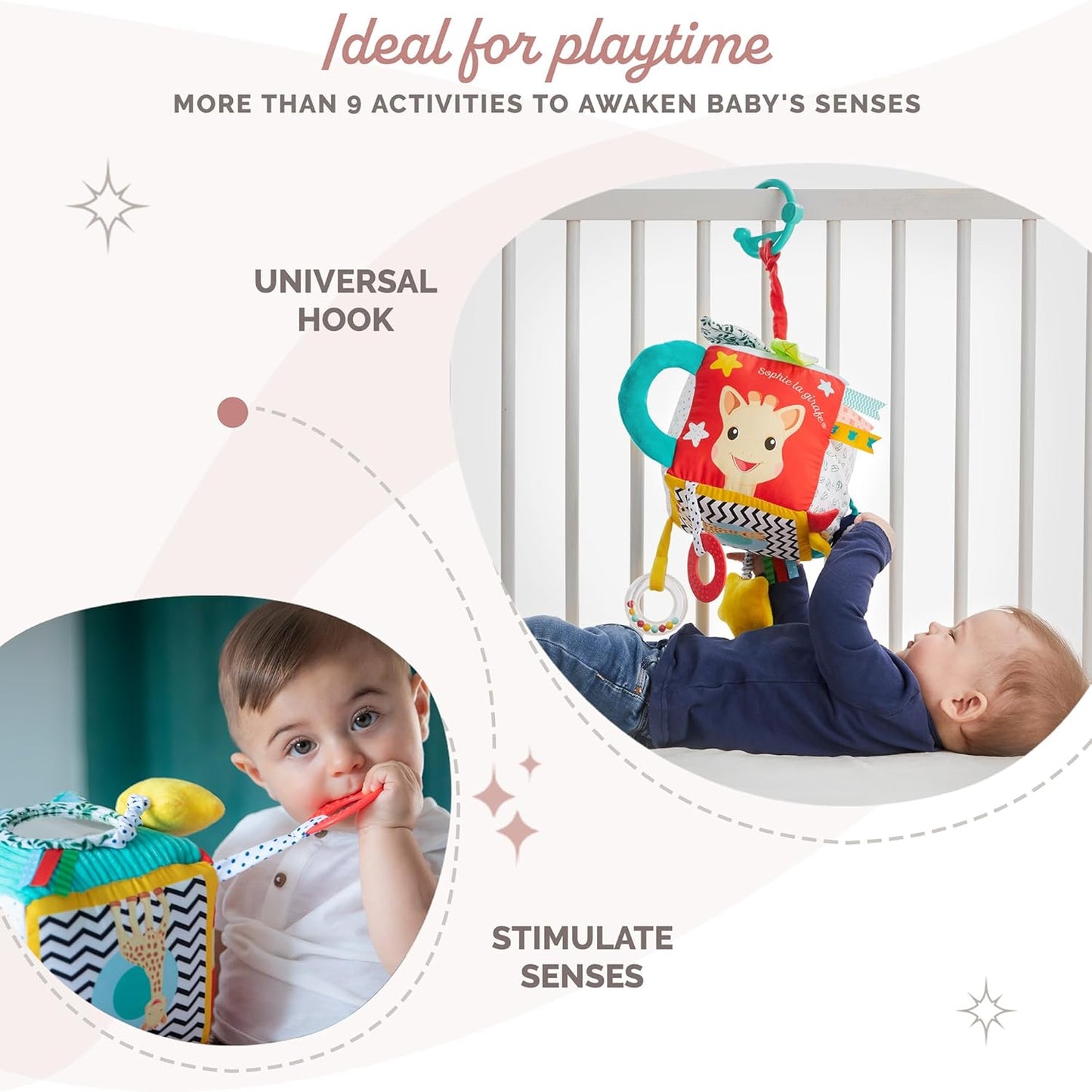 Maxi cube sensoriel - Sophie la girafe