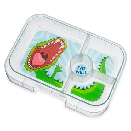 Caja almuerzo panino 4C rojo dino - Yumbox