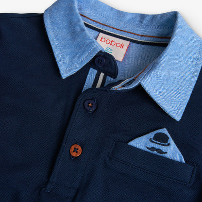 Polo piqué marino Hyde Park - Boboli