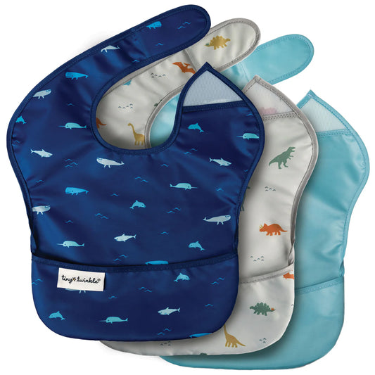 Pack 3 baberos Dino océano - Tiny Twinkle