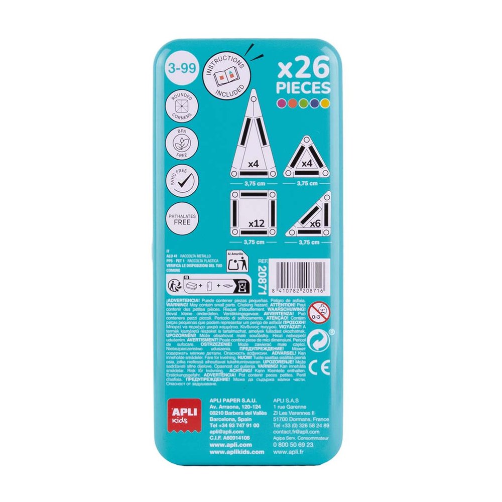 Juego Mini Magnex Viaje 26 piezas - Apli