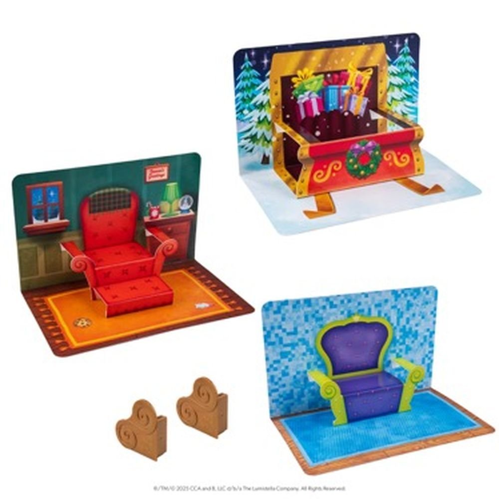 Set escenarios navideños 3D - The Elf on the Shelf
