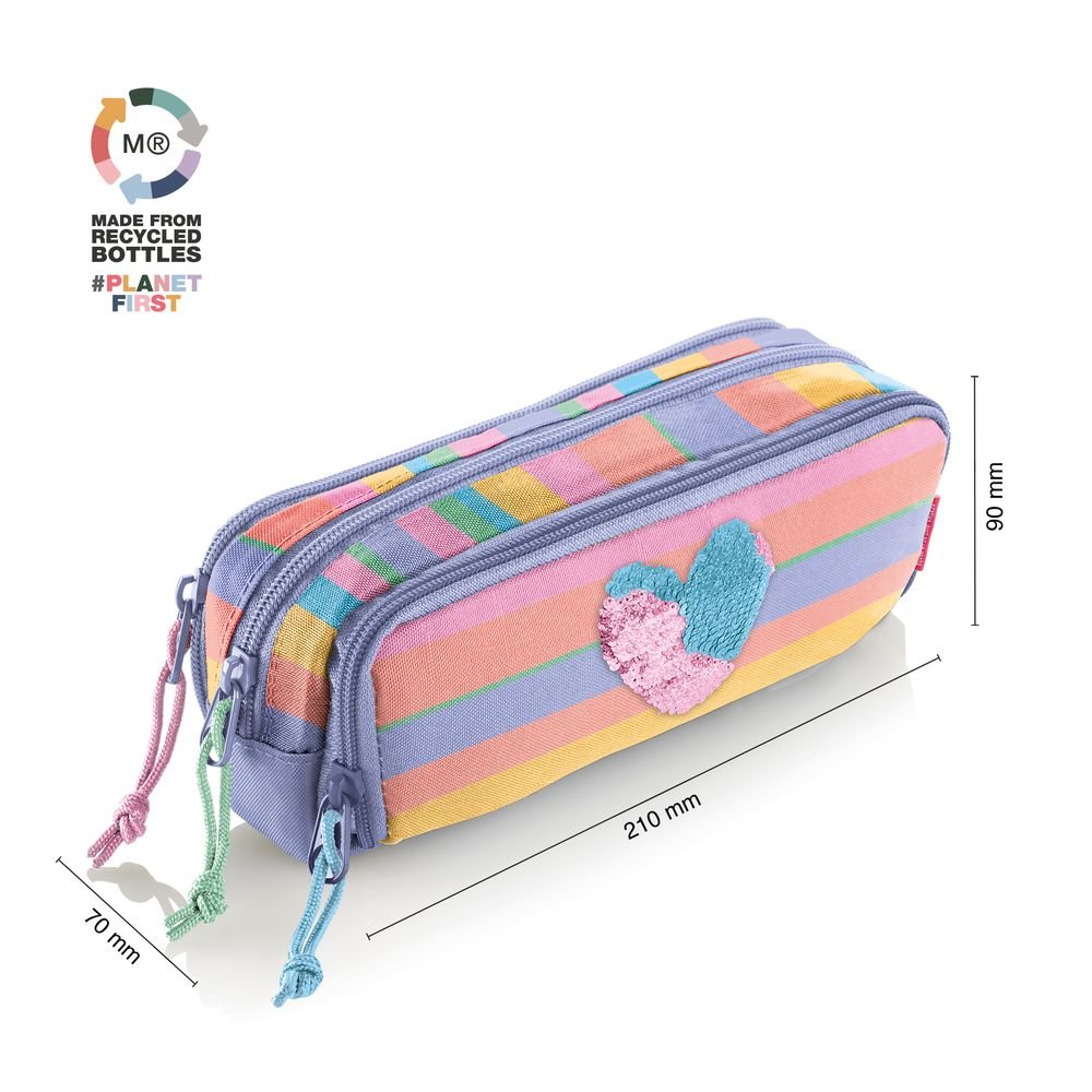 Estuche portatodo triple Ágatha Ruíz de la Prada Colorful - Miquelrius