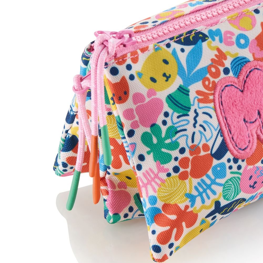 Estuche portatodo triple Matisse Cat - Miquelrius