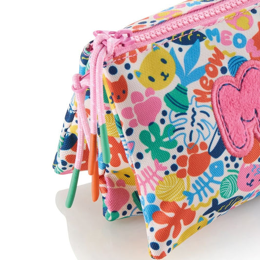 Estuche portatodo triple Matisse Cat - Miquelrius