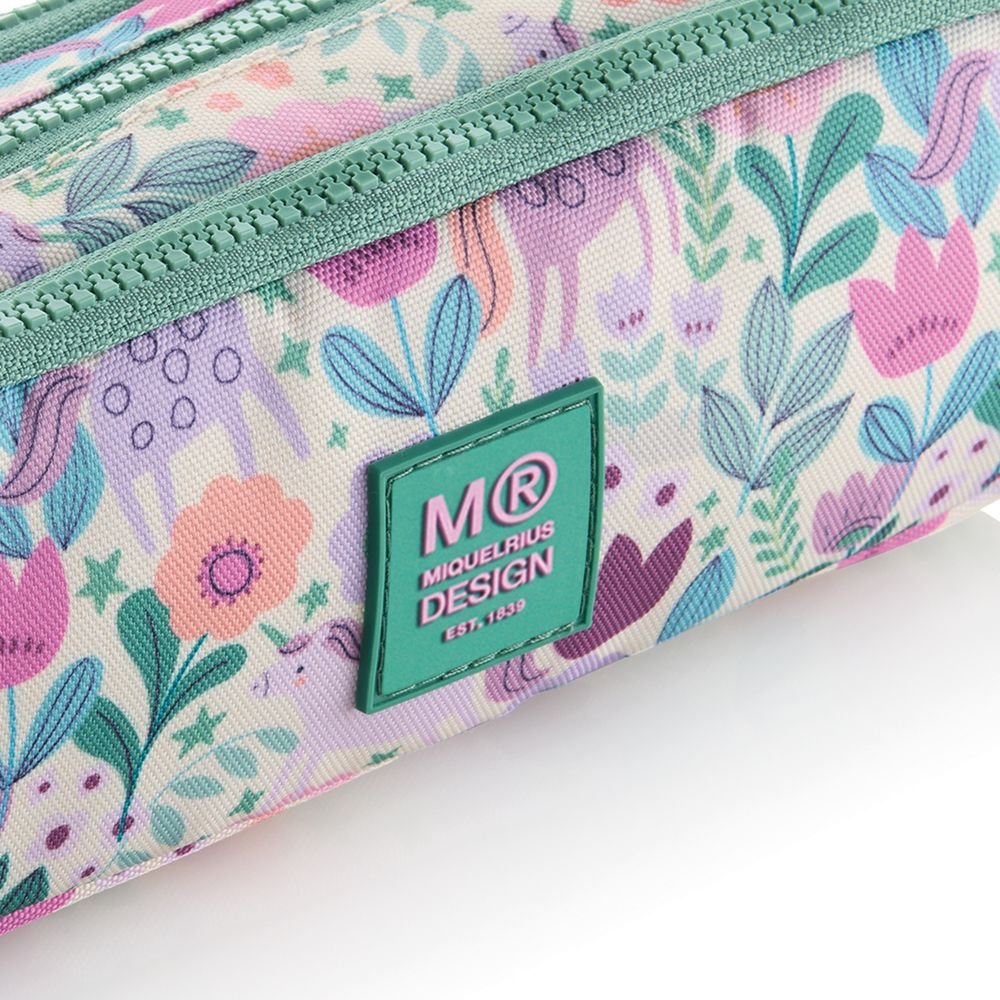 Estuche portatodo triple Magic Unicorn - Miquelrius
