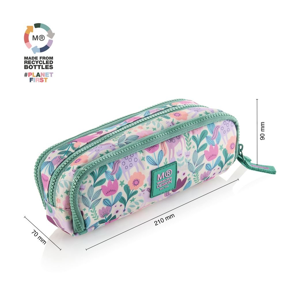 Estuche portatodo triple Magic Unicorn - Miquelrius