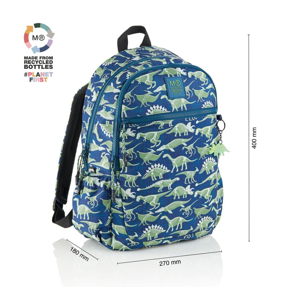 Mochila Triple Lisboa Reciclada Fossil - Miquelrius