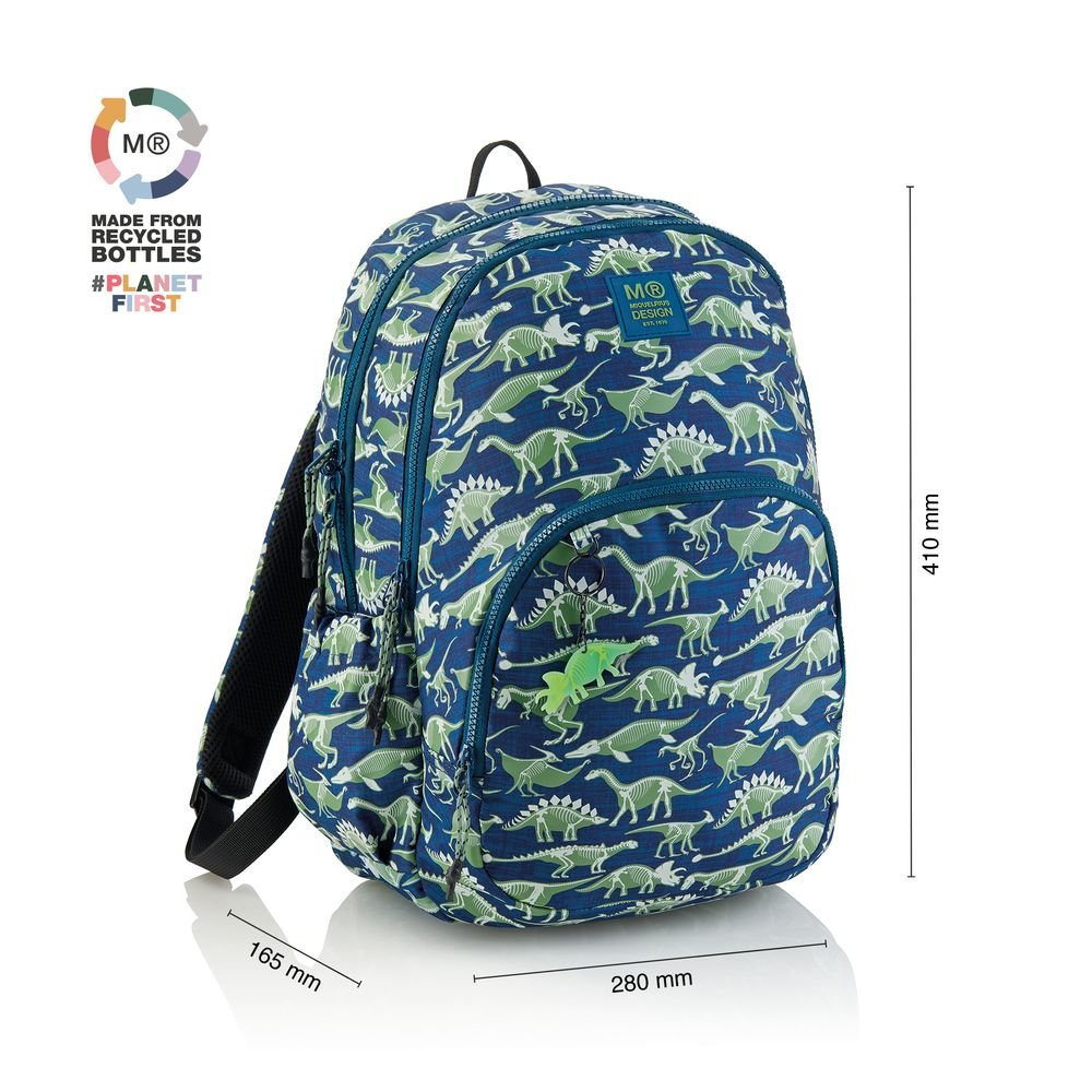 Mochila Escolar Triple Oslo Fossil - Miquelrius