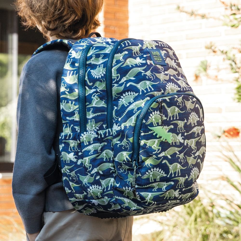 Mochila Escolar Triple Oslo Fossil - Miquelrius