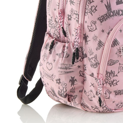 Mochila triple Oslo Not Boring Rosa  - Miquelrius