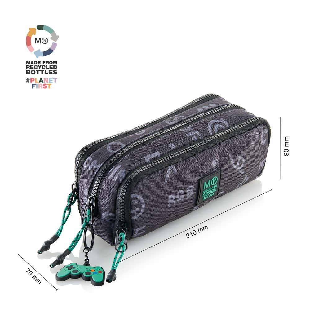 Portatodo Triple Rectangular Game Over - Miquelrius