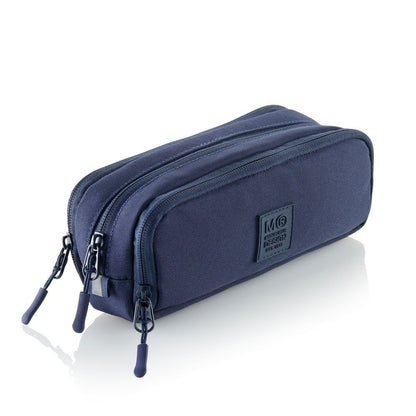 Portatodo Triple con Organizador Reciclado Raw Marino - Miquelrius