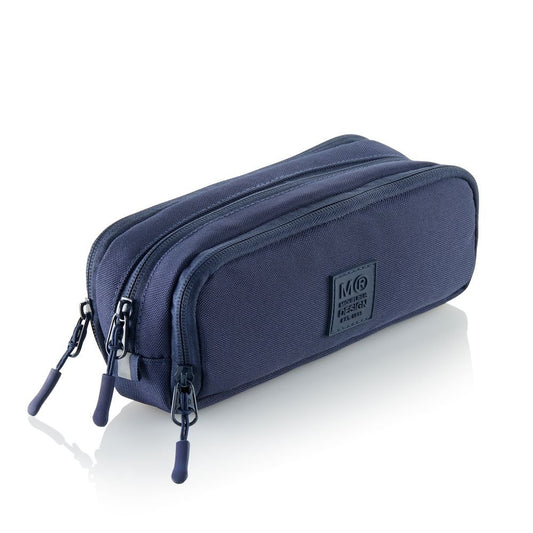 Portatodo Triple con Organizador Reciclado Raw Marino - Miquelrius