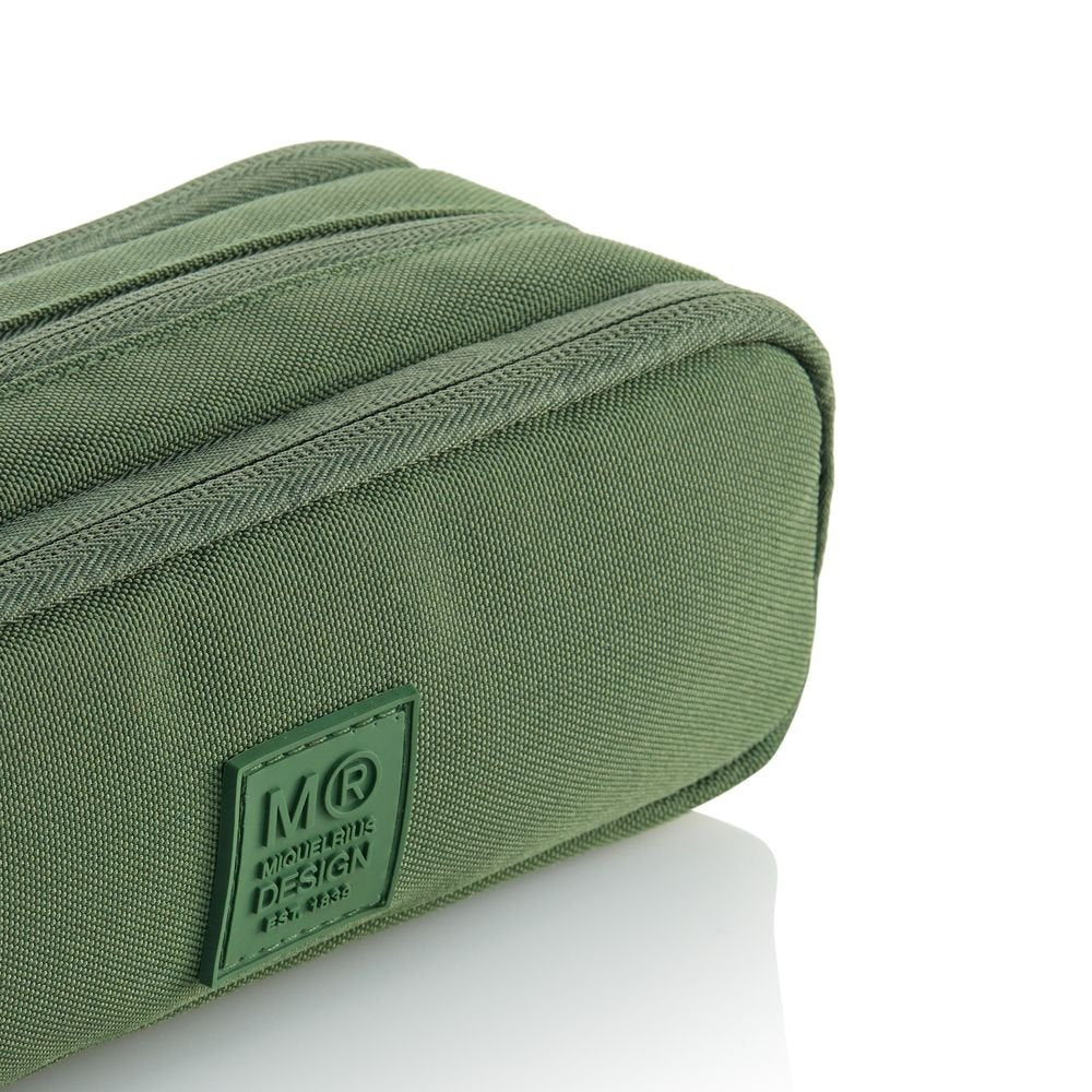 Portatodo Triple con Organizador Reciclado Raw Verde - Miquelrius