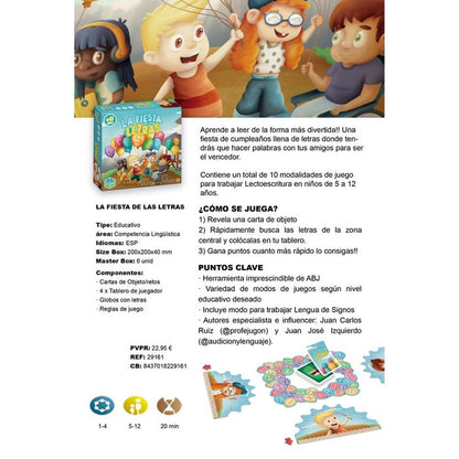 Juego La fiesta de las letras - Átomo