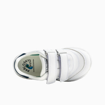 Deportivo tenis barefoot Saturn blanco/marino - Pablosky