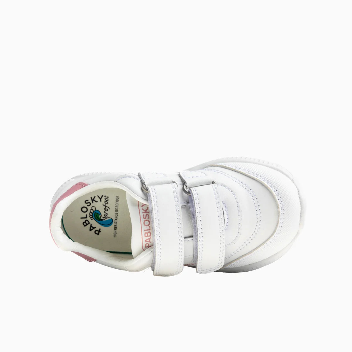 Deportivo tenis barefoot Saturn blanco/rosa - Pablosky